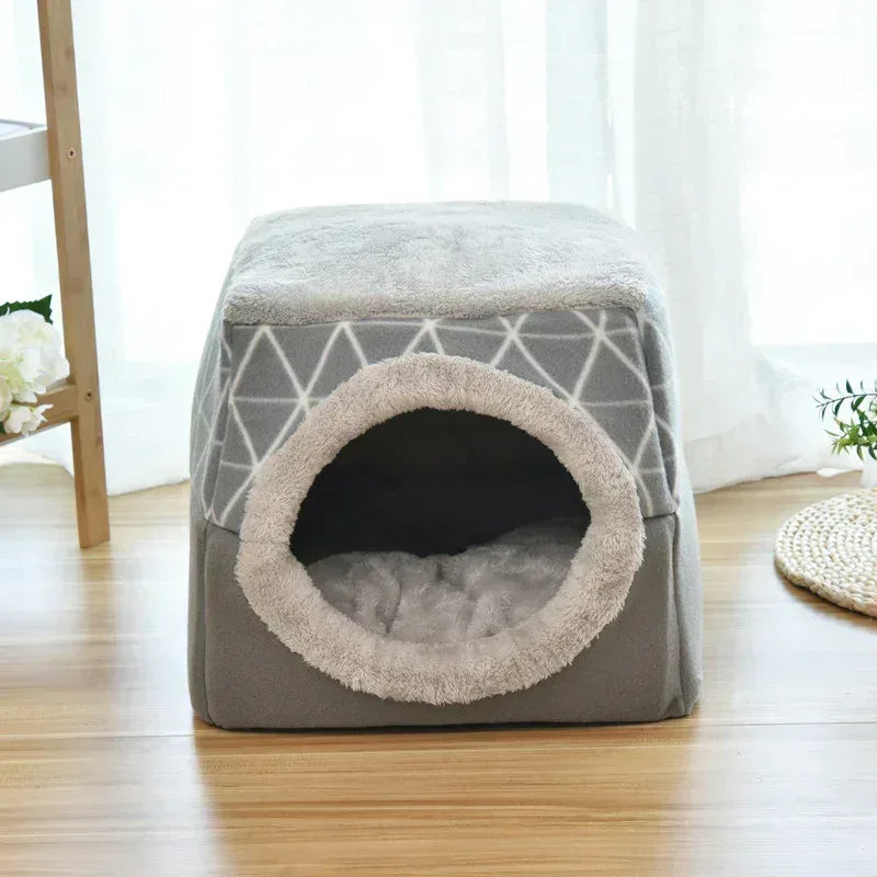 Cat Cave Bed - Cosy Four Seasons Space Capsule Cat House with Removable Cushion for Indoor Cats - Pawfectly Pets