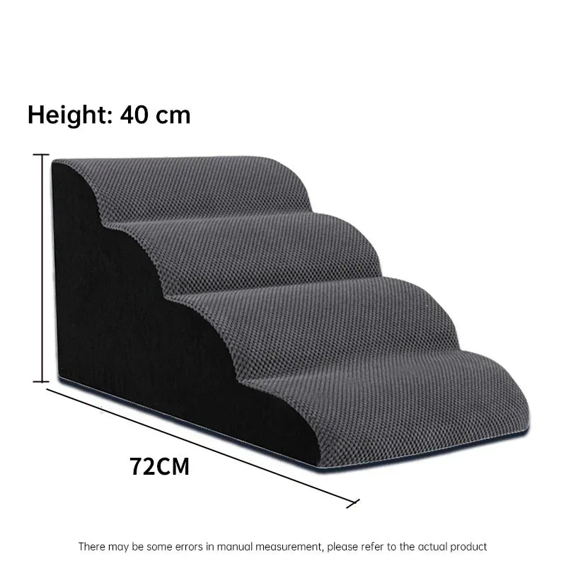 Pet Stairs for Dogs and Cats – Memory Foam Non-Slip Steps with Washable Cover for Small Pets, Elderly Dogs, and Injured Furry Friends - Pawfectly Pets