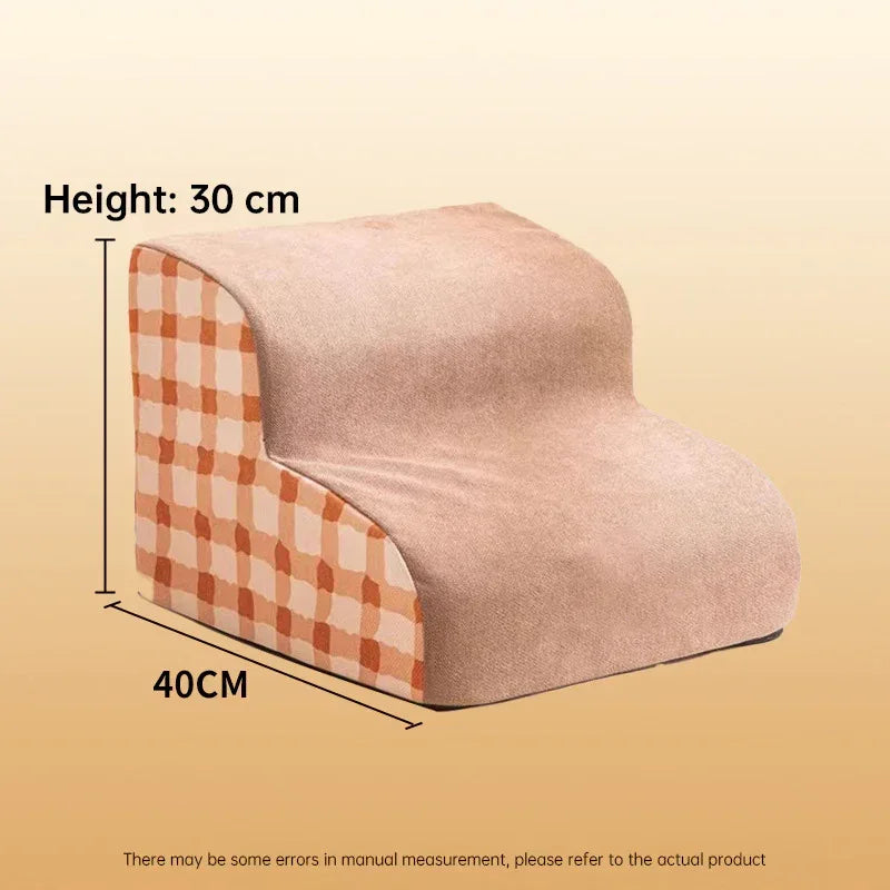 Pet Stairs for Dogs and Cats – Memory Foam Non-Slip Steps with Washable Cover for Small Pets, Elderly Dogs, and Injured Furry Friends - Pawfectly Pets