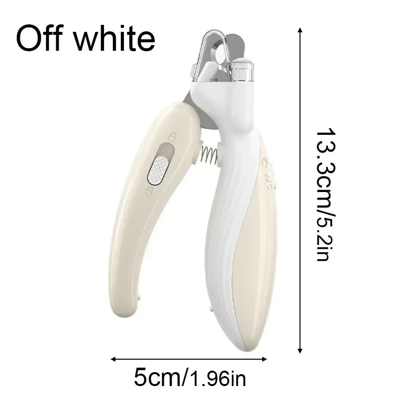 Professional Pet Nail Clippers with LED Light – Labour-Saving Dog & Cat Nail Trimmer for Safe, Stress-Free Grooming - Pawfectly Pets