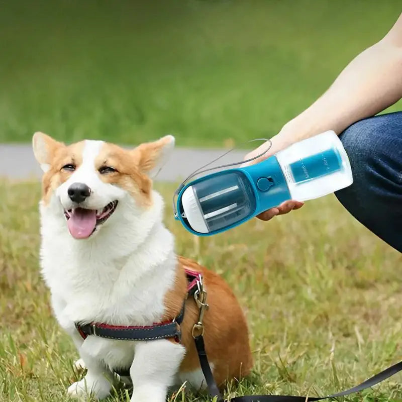 Portable Dog Water Bottle – 3-in-1 Travel Cup for Easy Hydration Anywhere