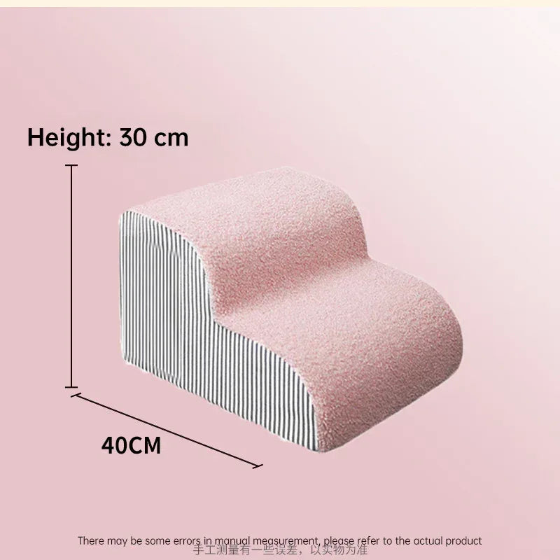 Pet Stairs for Dogs and Cats – Memory Foam Non-Slip Steps with Washable Cover for Small Pets, Elderly Dogs, and Injured Furry Friends - Pawfectly Pets