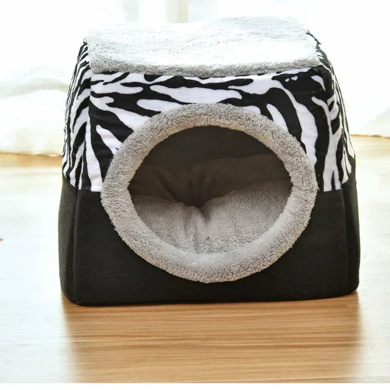 Cat Cave Bed - Cosy Four Seasons Space Capsule Cat House with Removable Cushion for Indoor Cats - Pawfectly Pets