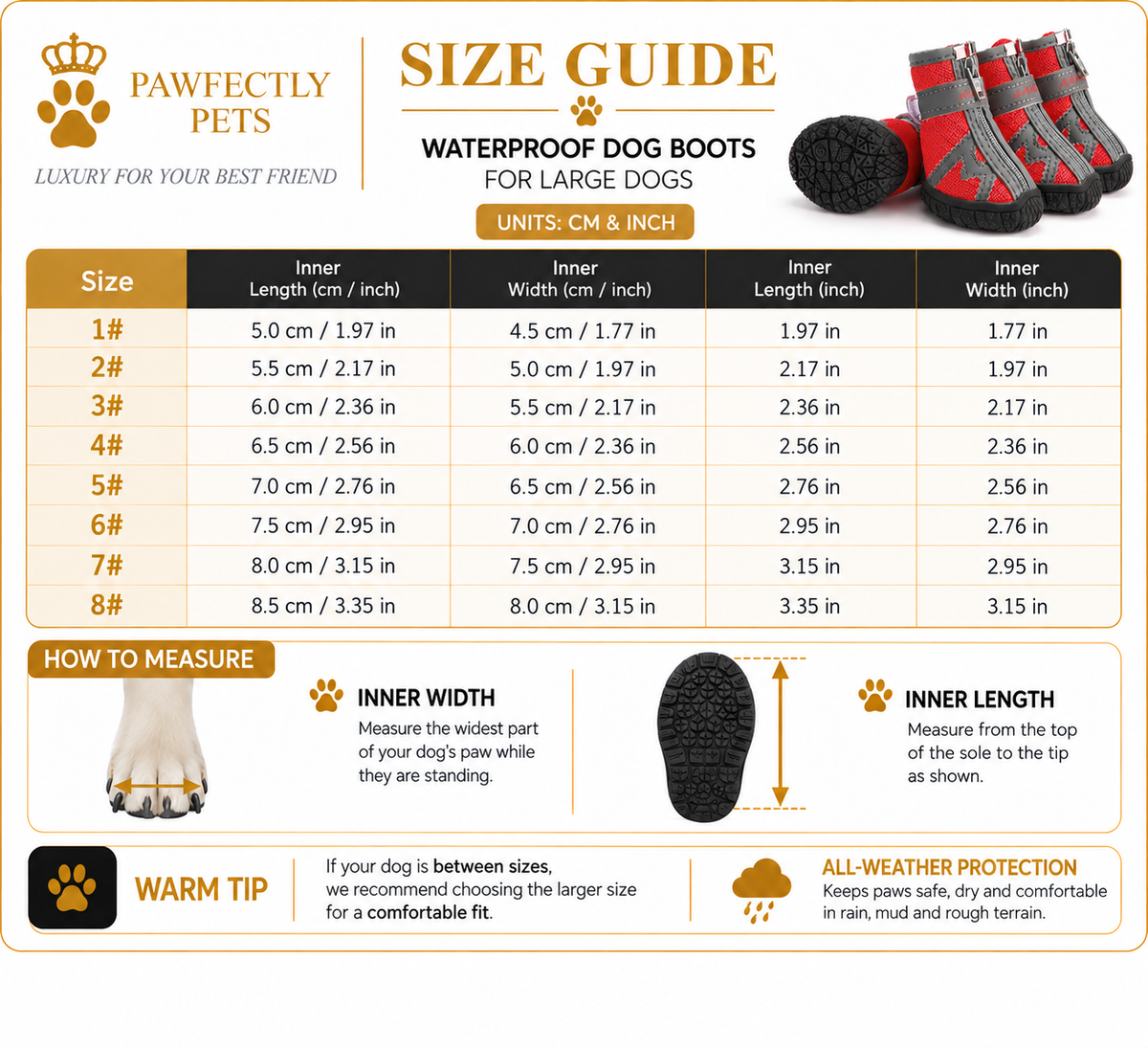 Waterproof Rain Boots for Small Dogs