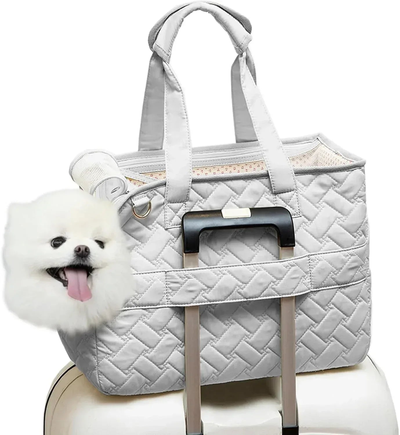 Pet Carrier Handbag - Breathable Pet Travel Bag with Mesh Ventilation for Small Dogs and Cats - Pawfectly Pets