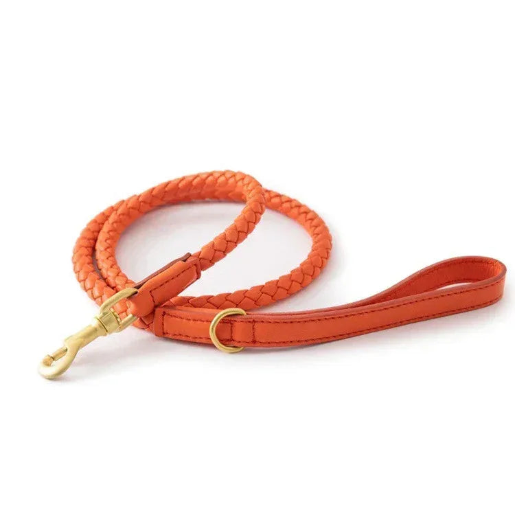 Premium Vegan Leather Dog Collar - Stylish, Sturdy & Cruelty-Free Large Dog Collar with Matching Leash Set - Pawfectly Pets