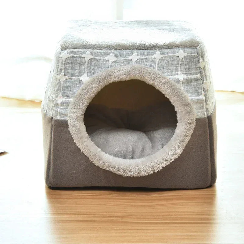 Cat Cave Bed - Cosy Four Seasons Space Capsule Cat House with Removable Cushion for Indoor Cats - Pawfectly Pets